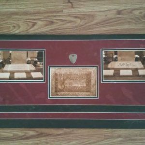 Jimi Hendrix Collectable Pictures On Cardboard 3 Pictures and Guitar Pick